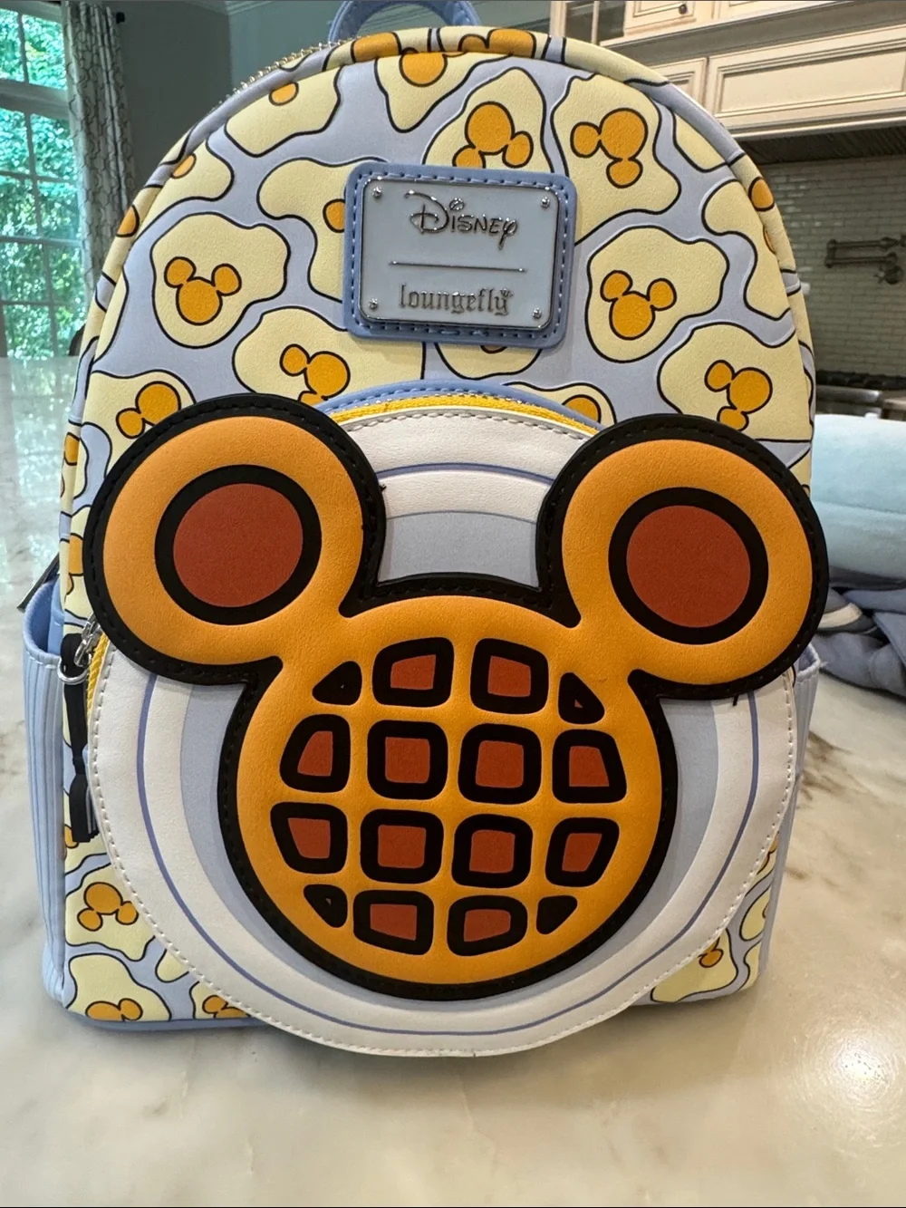 Brand new Disney x Loungefly Kids Yellow Mickey Waffle Mini Backpack